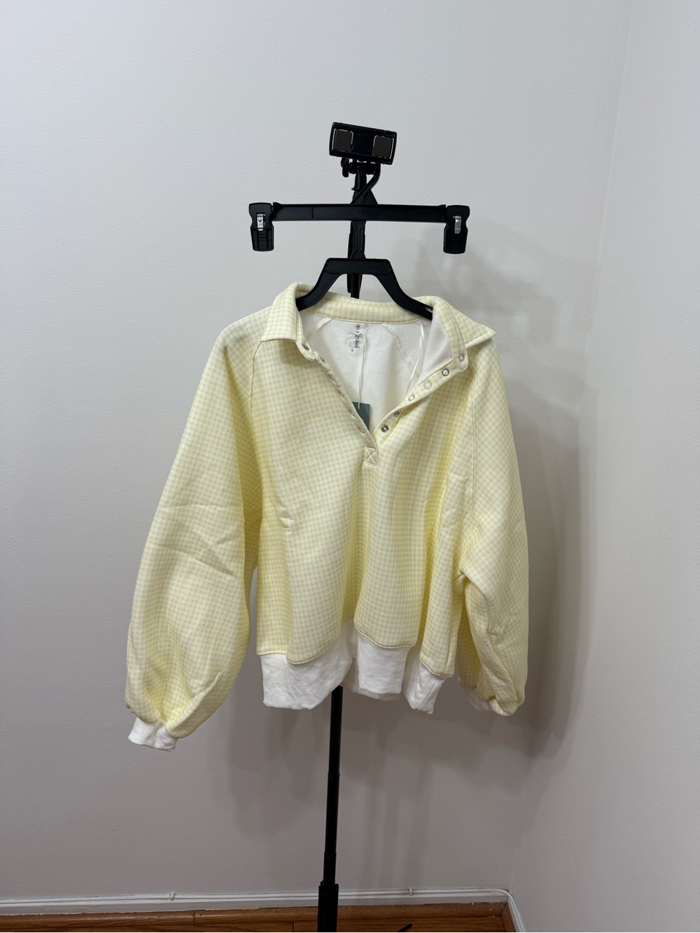 AS Revival Yellow Gingham Sweatshirt - Picture 6 of 8